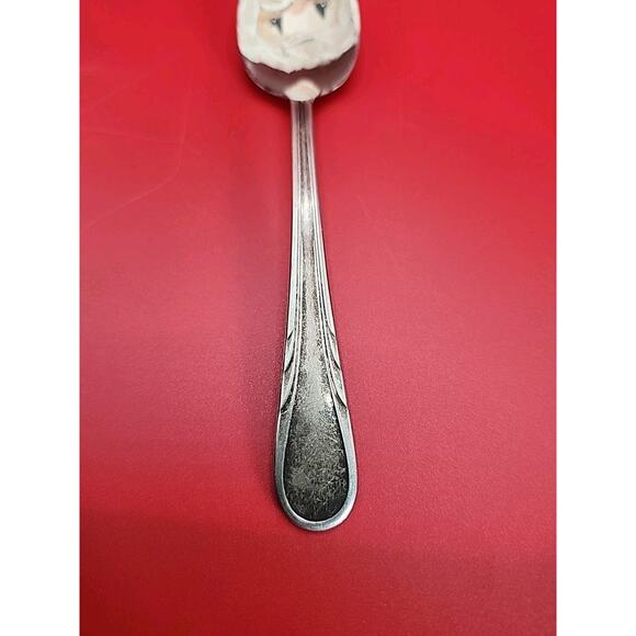 Vtg 1938 R.C.Co Argyle Silverplate Tablespoon 6" HANDPAINTED Santa Clause - Picture 4 of 7